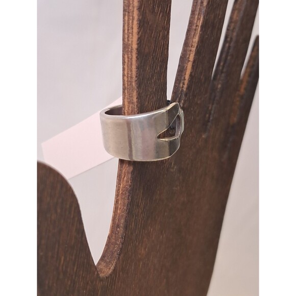 Peyote Bird Asymmetric Sterling Silver Ring Arrow Head Cut Out Size 6.25 NWT - Picture 2 of 8